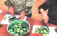 茄子と胡瓜を収穫しましたイメージ